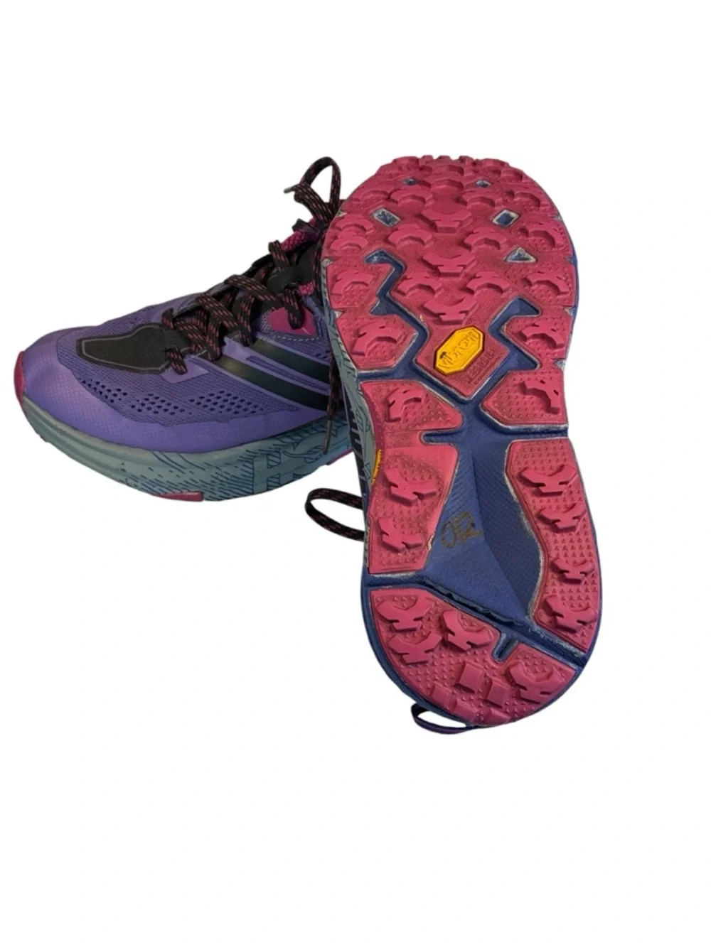 Hoka Speedgoat 3 Purple Vibram Sole Trail Running Shoe Size 9